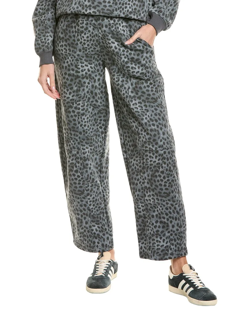 Printed Fleece Barrel Sweatpant by Vintage Havana