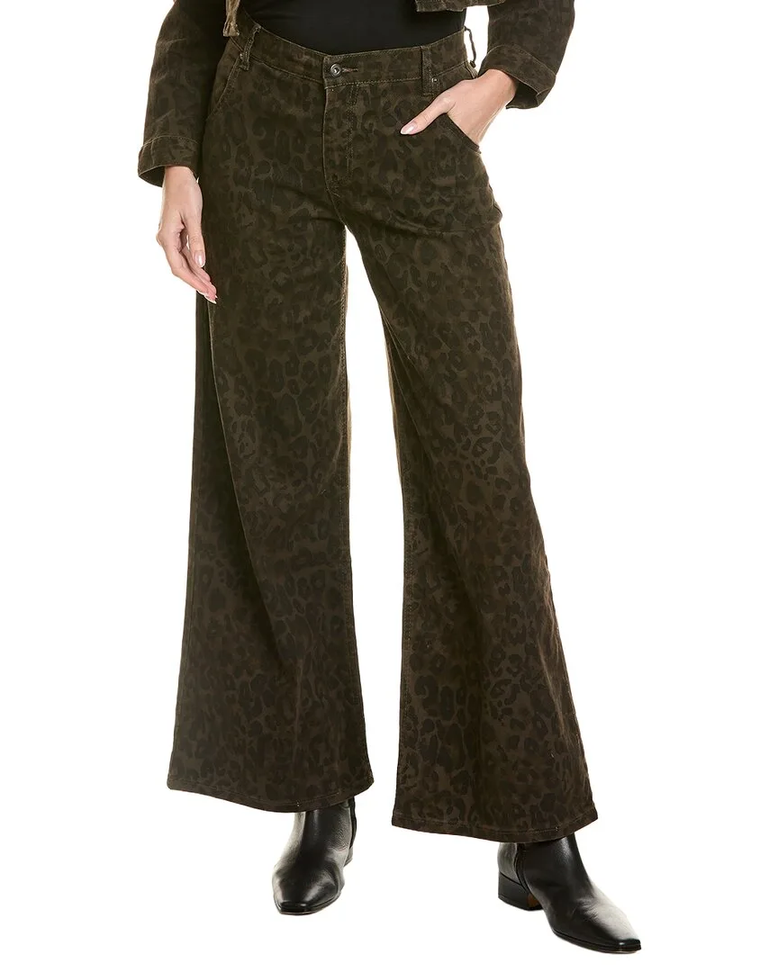 Stretch Denim Print Wide Leg Pant by Vintage Havana