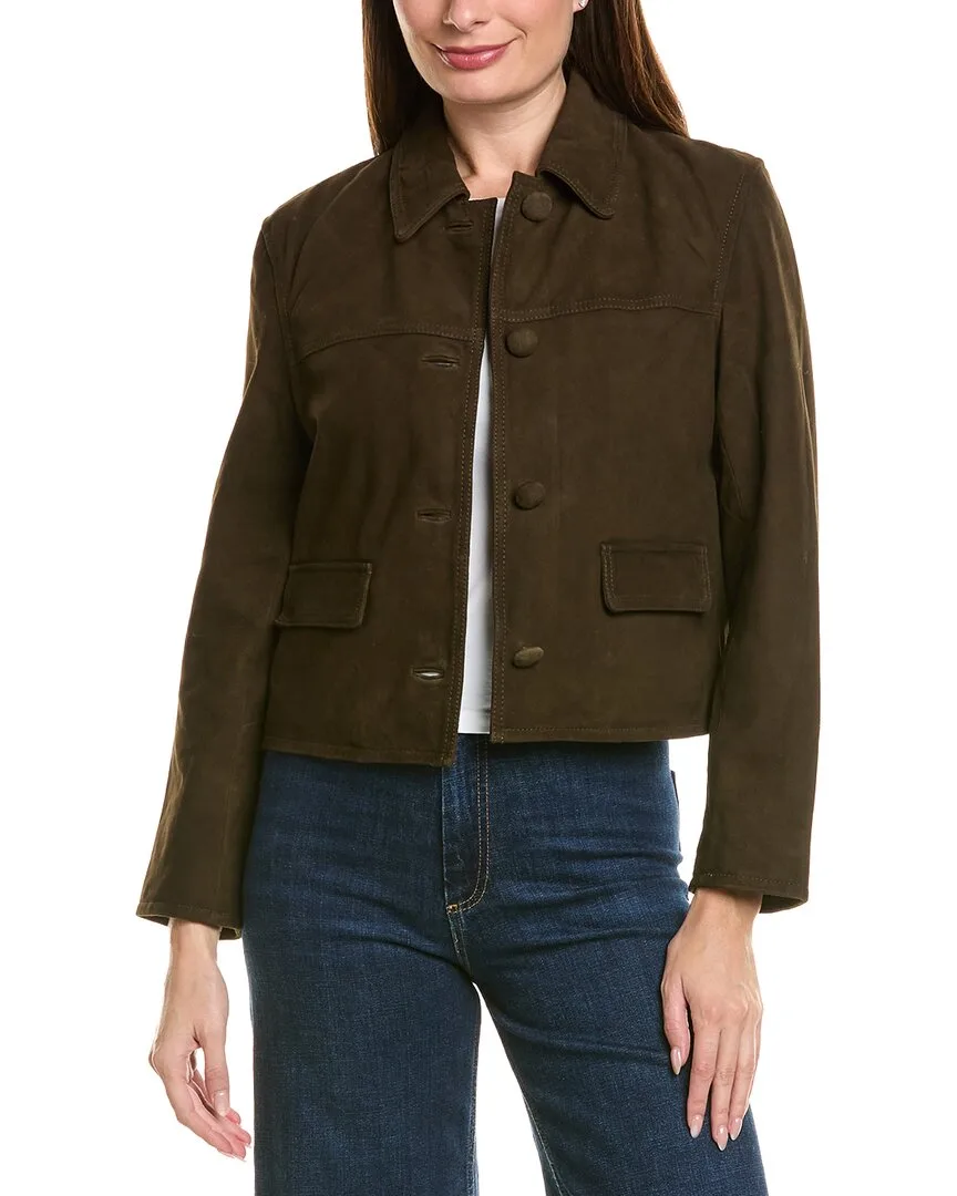Cropped Suede Jacket