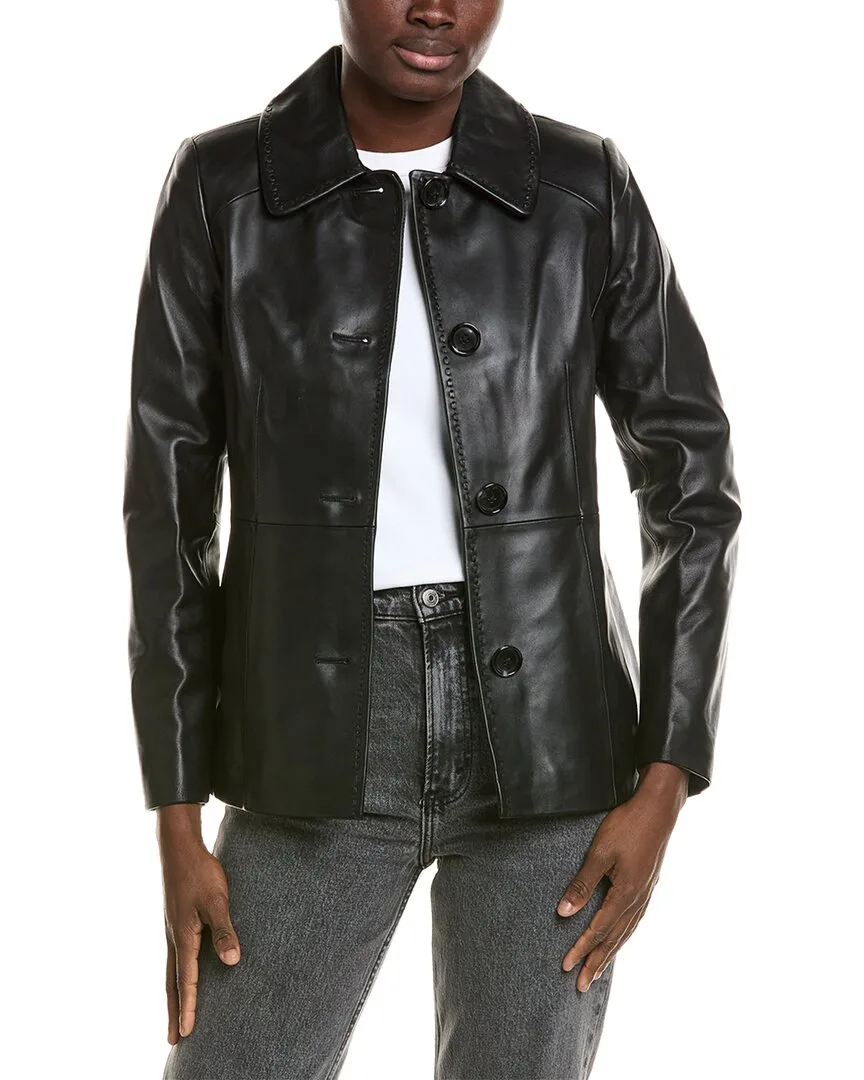 Classic Leather Jacket by Neiman Marcus