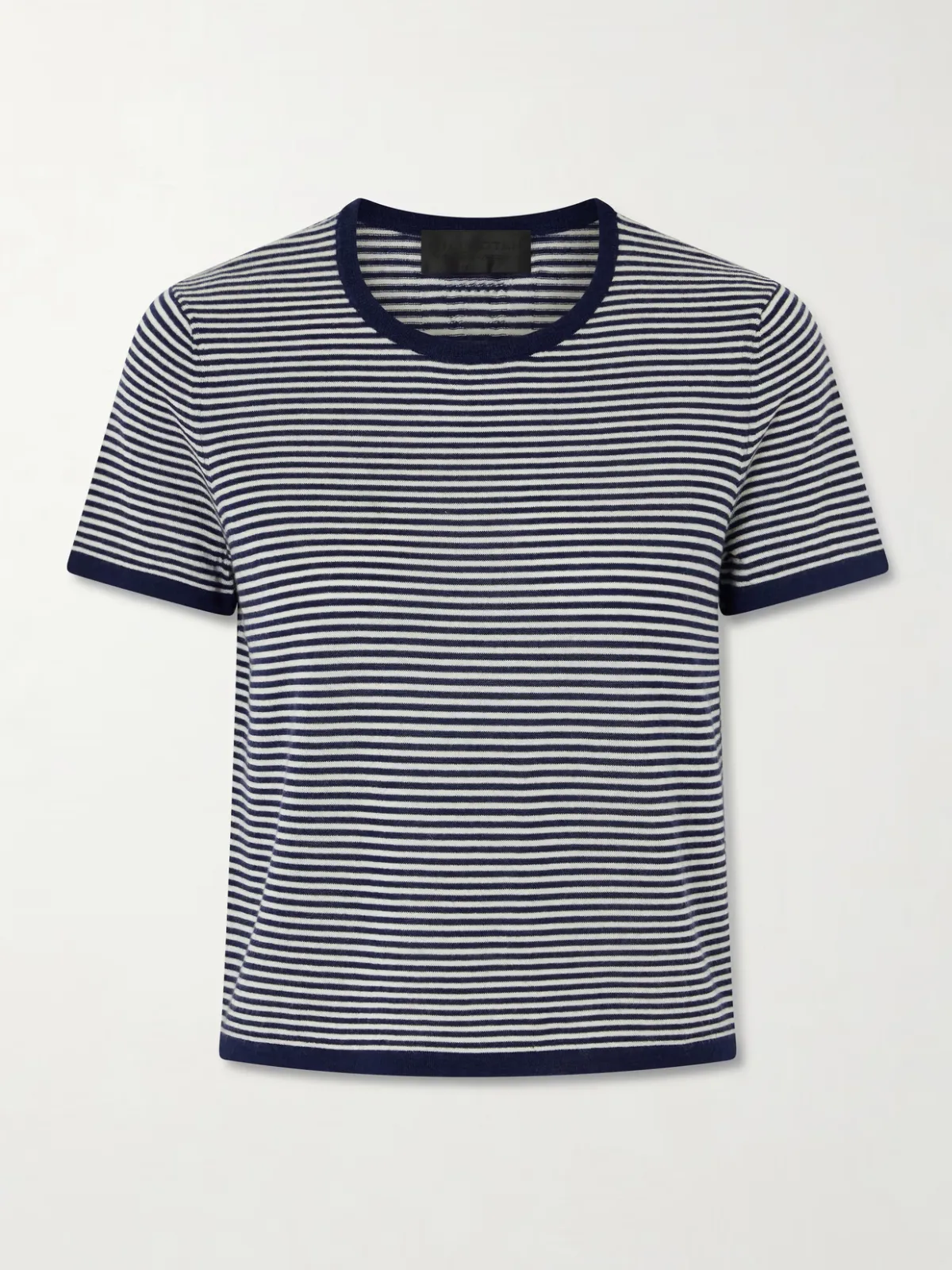 - Linka Striped Cashmere T-shirt -