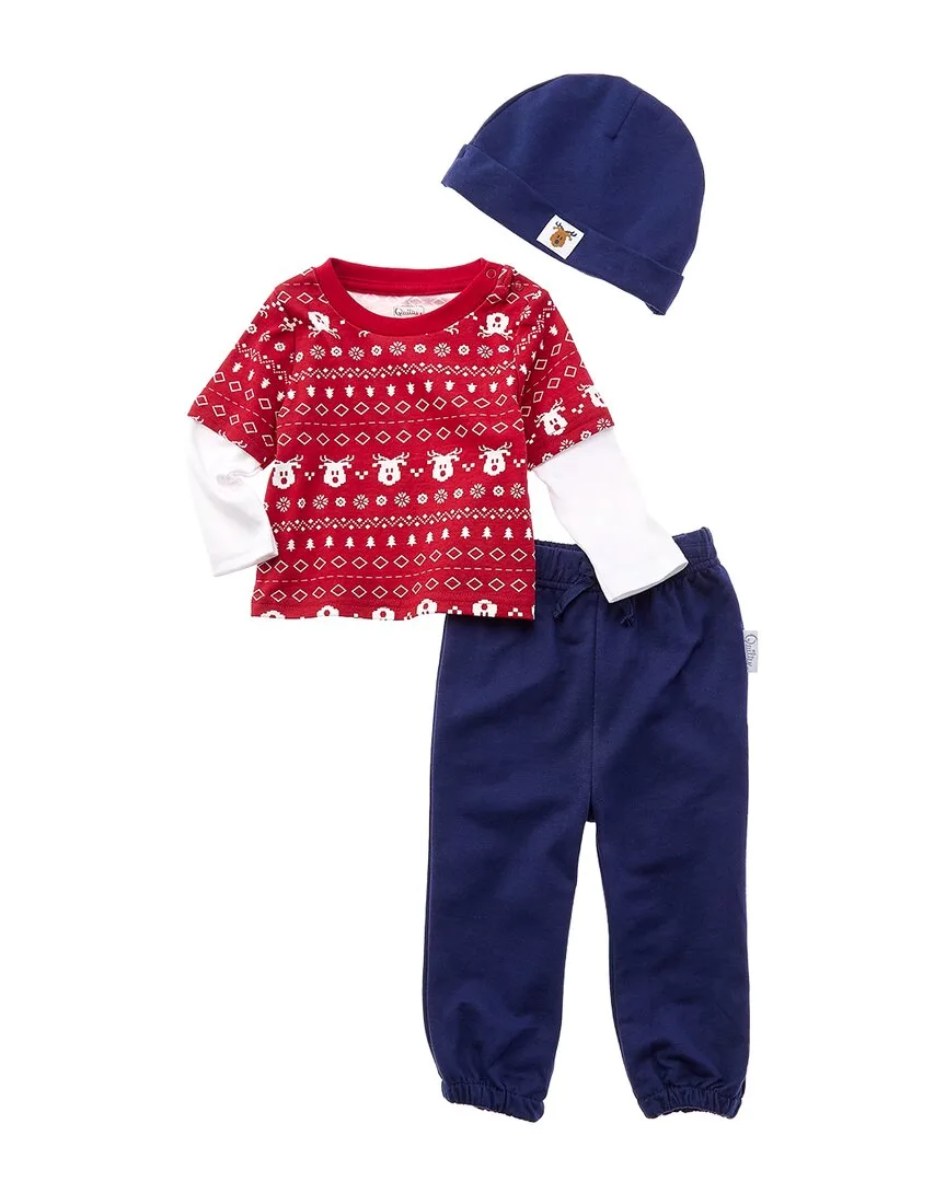 3Pc Fairisle Pant Set by Quiltex