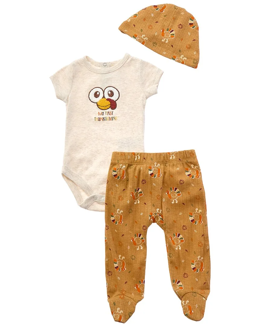 3Pc My First Thanksgiving Pant Set by Quiltex
