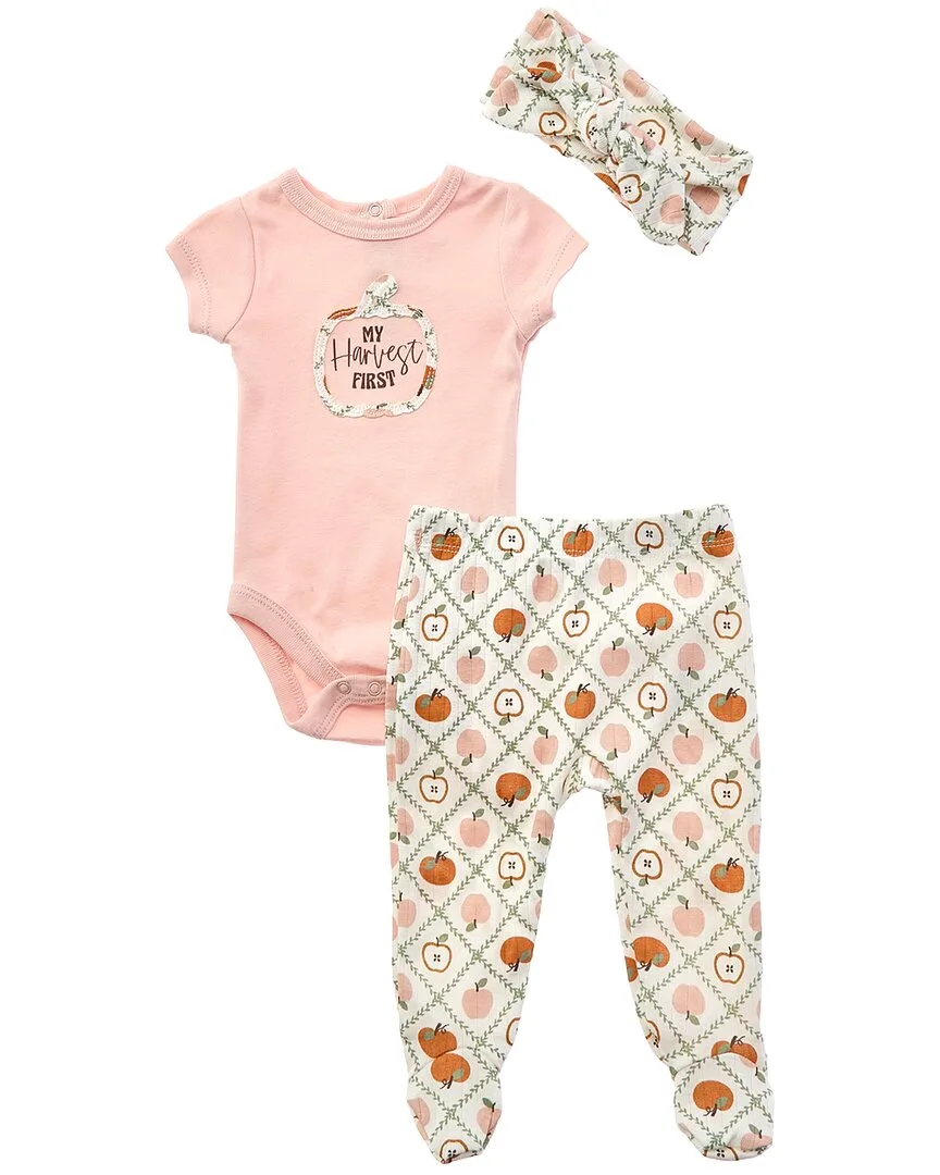 3Pc My First Harvest Pant Set by Quiltex