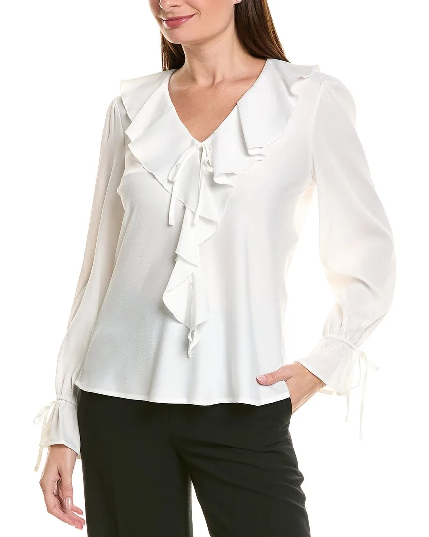 Washer Satin Long Sleeve Top