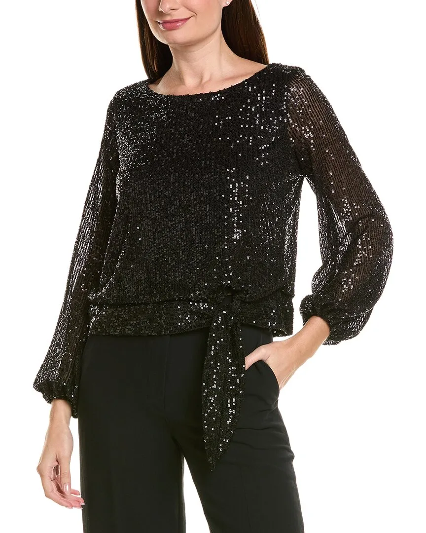 Sequin Long Sleeve Top