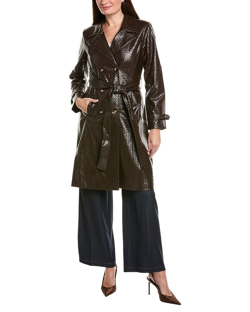 Basketweave Embossed Coat