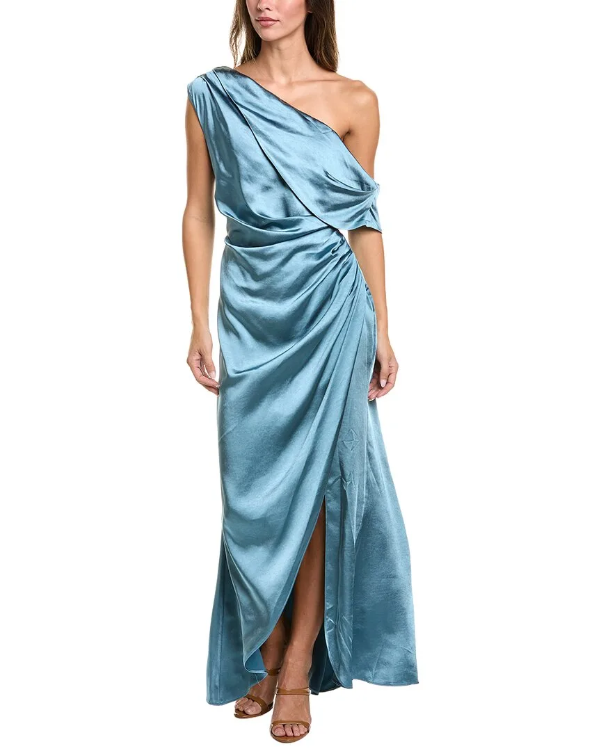 Erielle Draped One Shoulder Gown