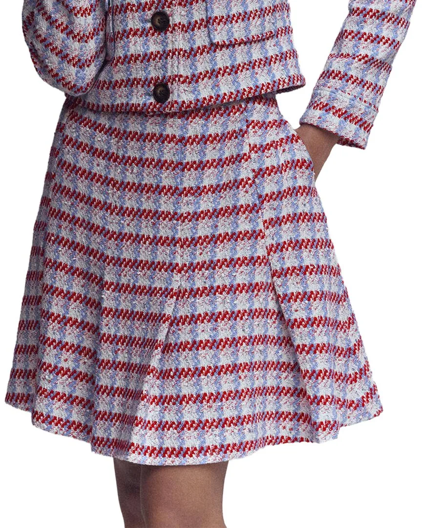 Flippy Textured Skirt by Boden