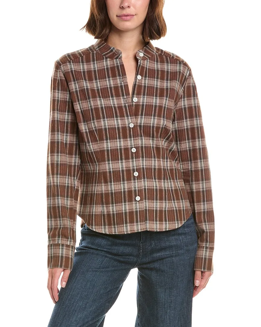 Long Sleeve Fitted Plaid Shirt by French Connection