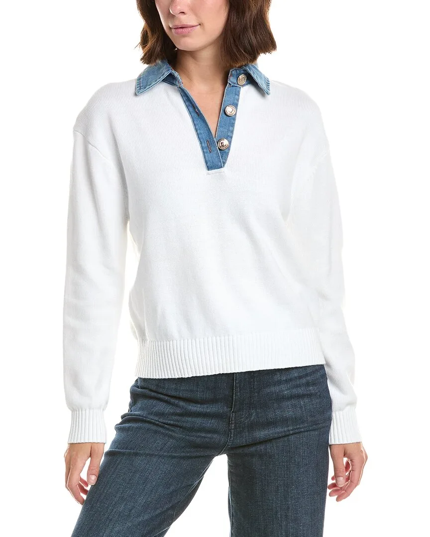 Denim Collar Sweater by French Connection