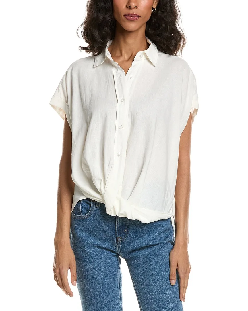 Traya Linen-Blend Top by Young Fabulous & Broke