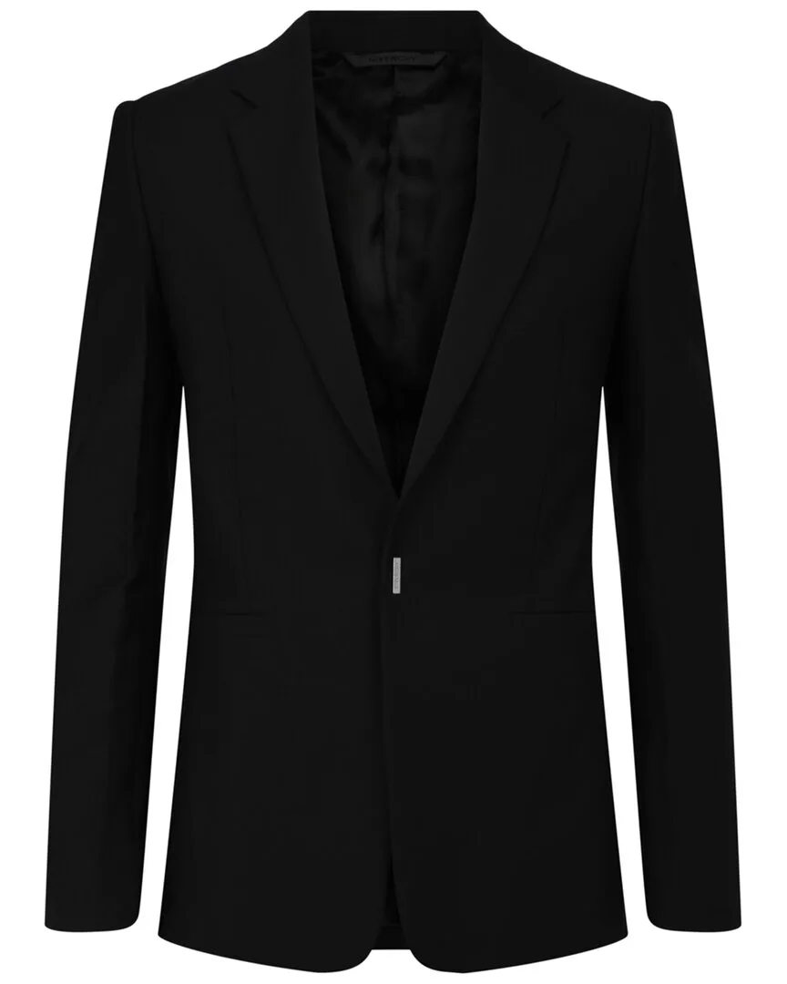 Slim-Fit Hook Wool & Mohair-Blend Blazer by GIVENCHY