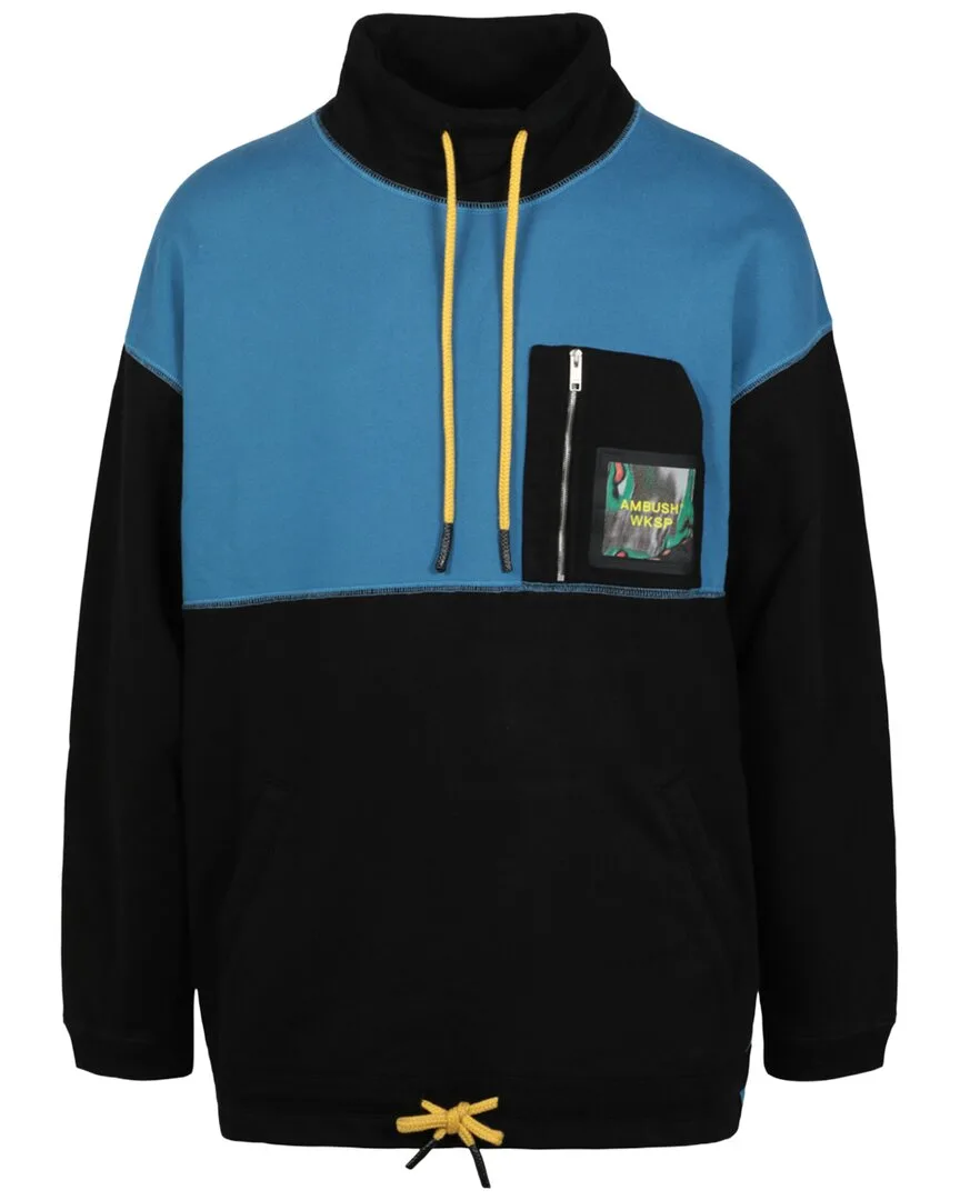 Logo Patch Mock Neck Sweatshirt by Ambush