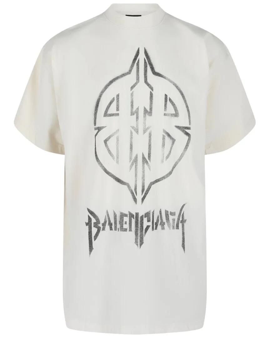 Metal Bb Stencil T-Shirt by Balenciaga