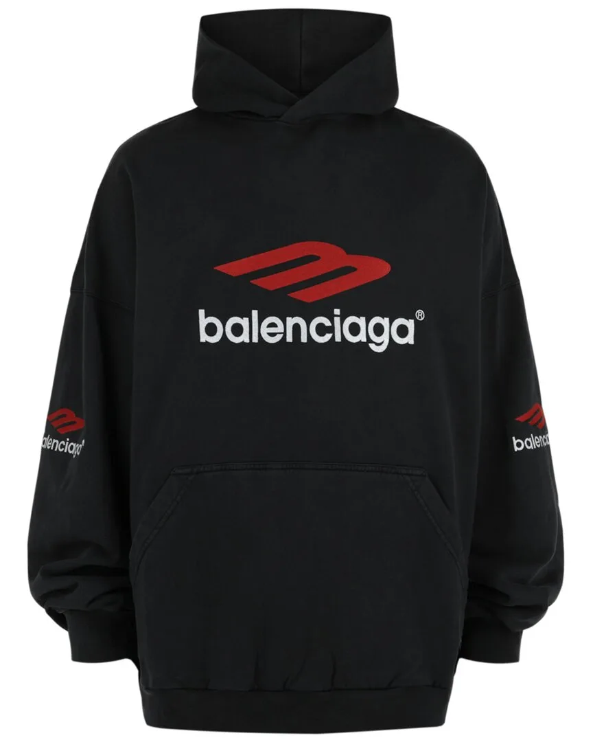 3B Sports Icon Oversized Hoodie by Balenciaga