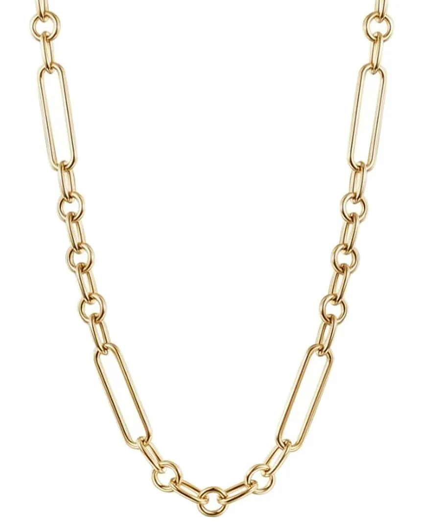 Cool Steel Plated Paperclip Chain Necklace by Jane Basch