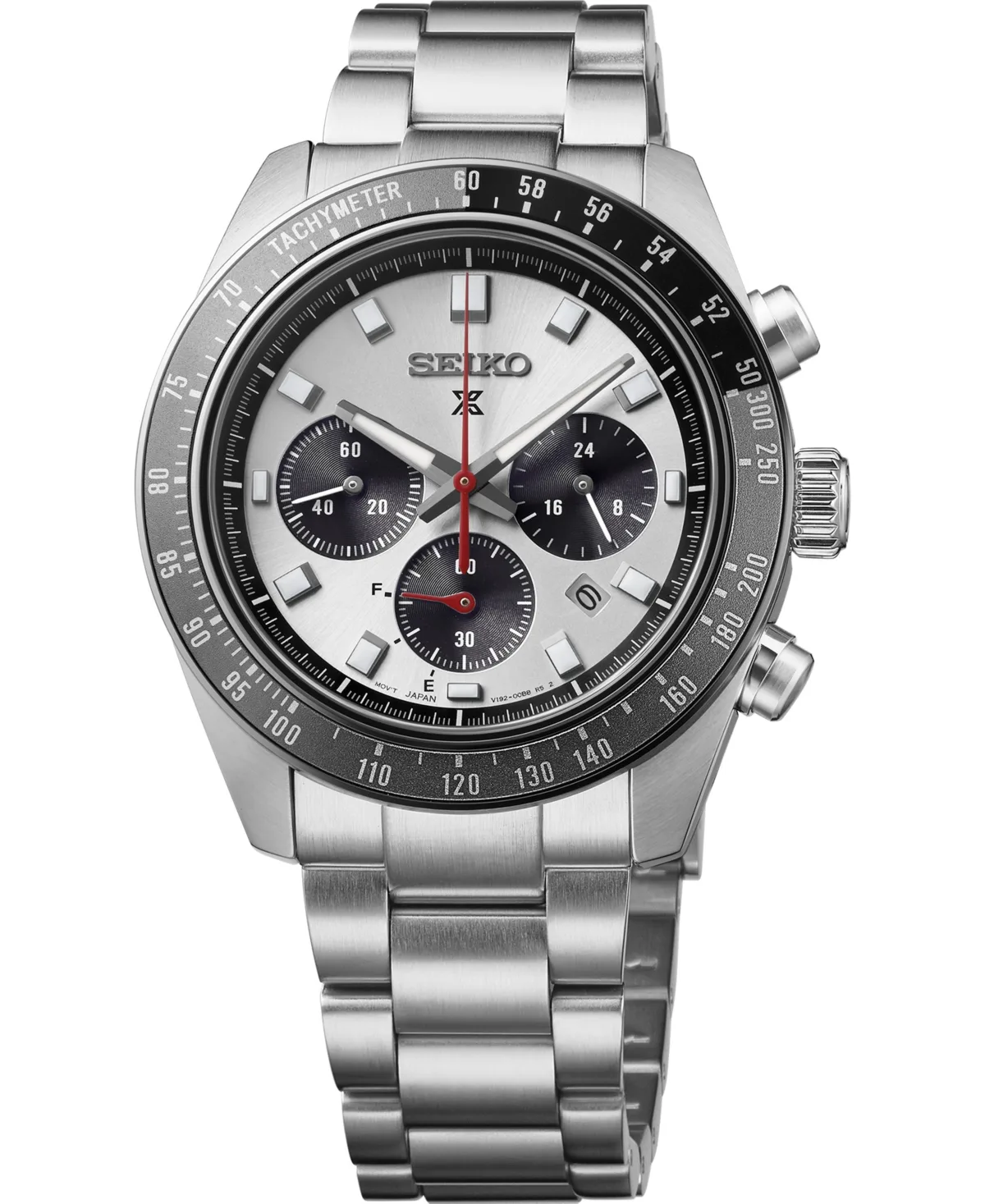 Prospex Speedtimer Silver-Tone Stainless Steel Bracelet Watch 41.4mm by Seiko