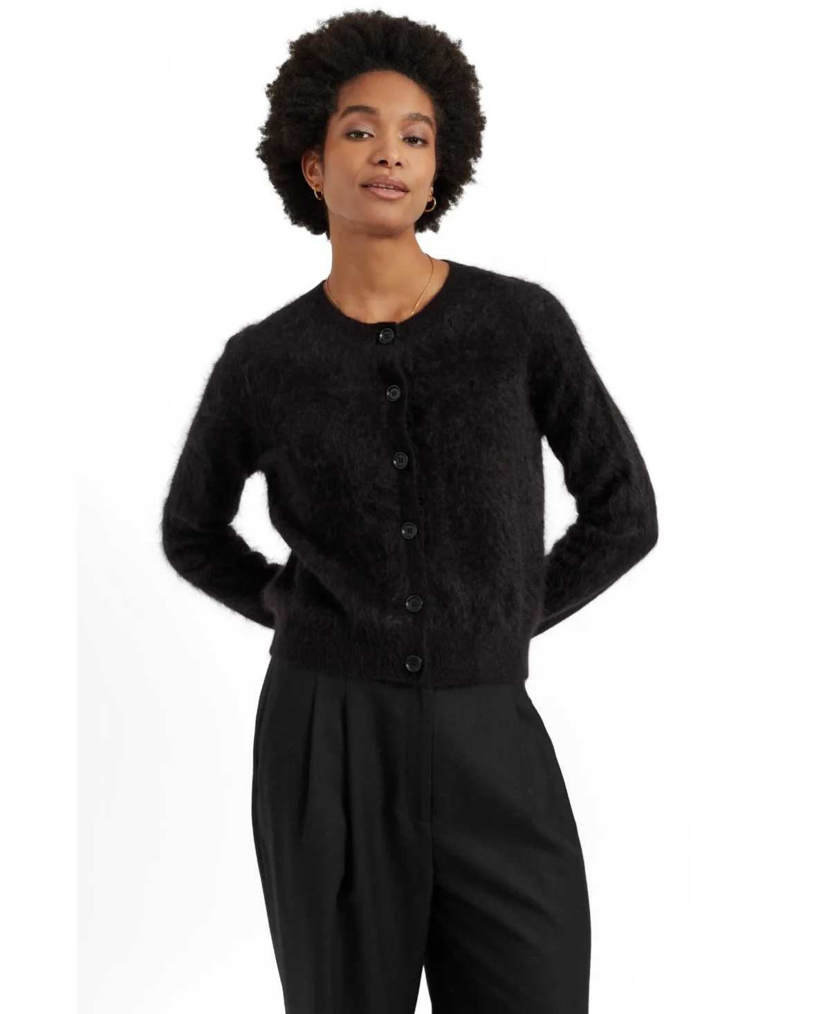 Chinti & Parker Brushed Cashmere Cardigan by Parker