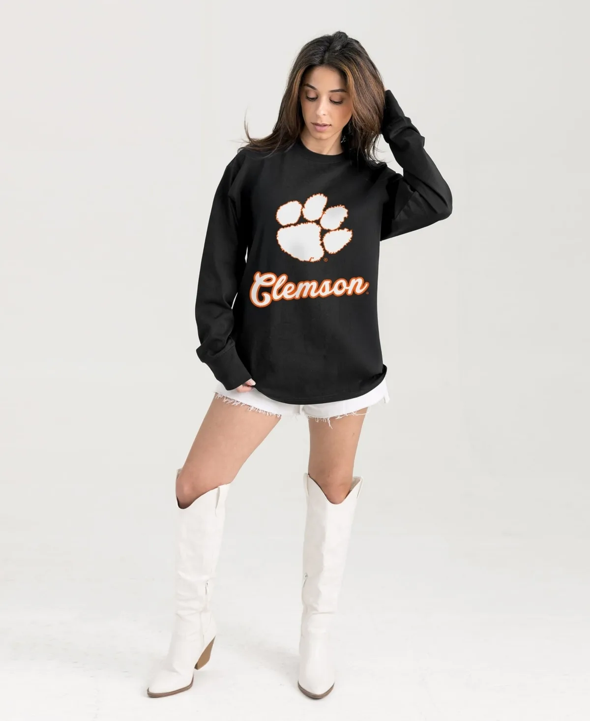 Clemson Tigers Oversized Honor Roll Long-Sleeve T-Shirt