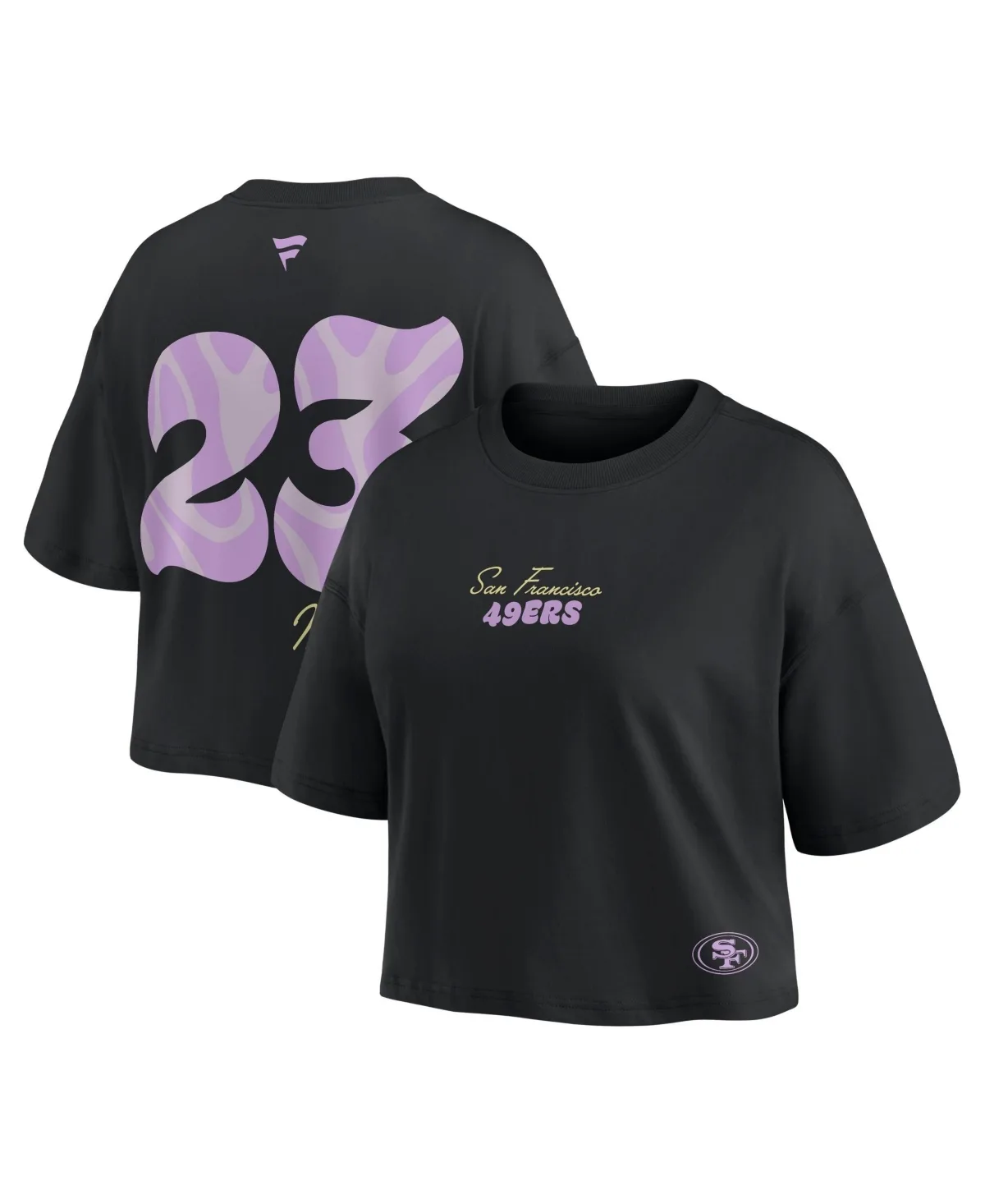 Christian McCaffrey San Francisco 49ers Fashion Cropped T-Shirt by Fanatics