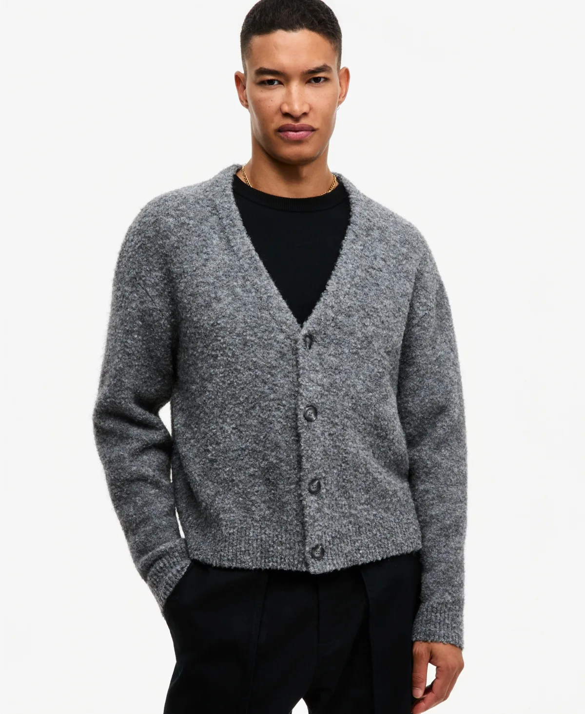 V-Neck Relaxed-Fit Cardigan by Mode of One