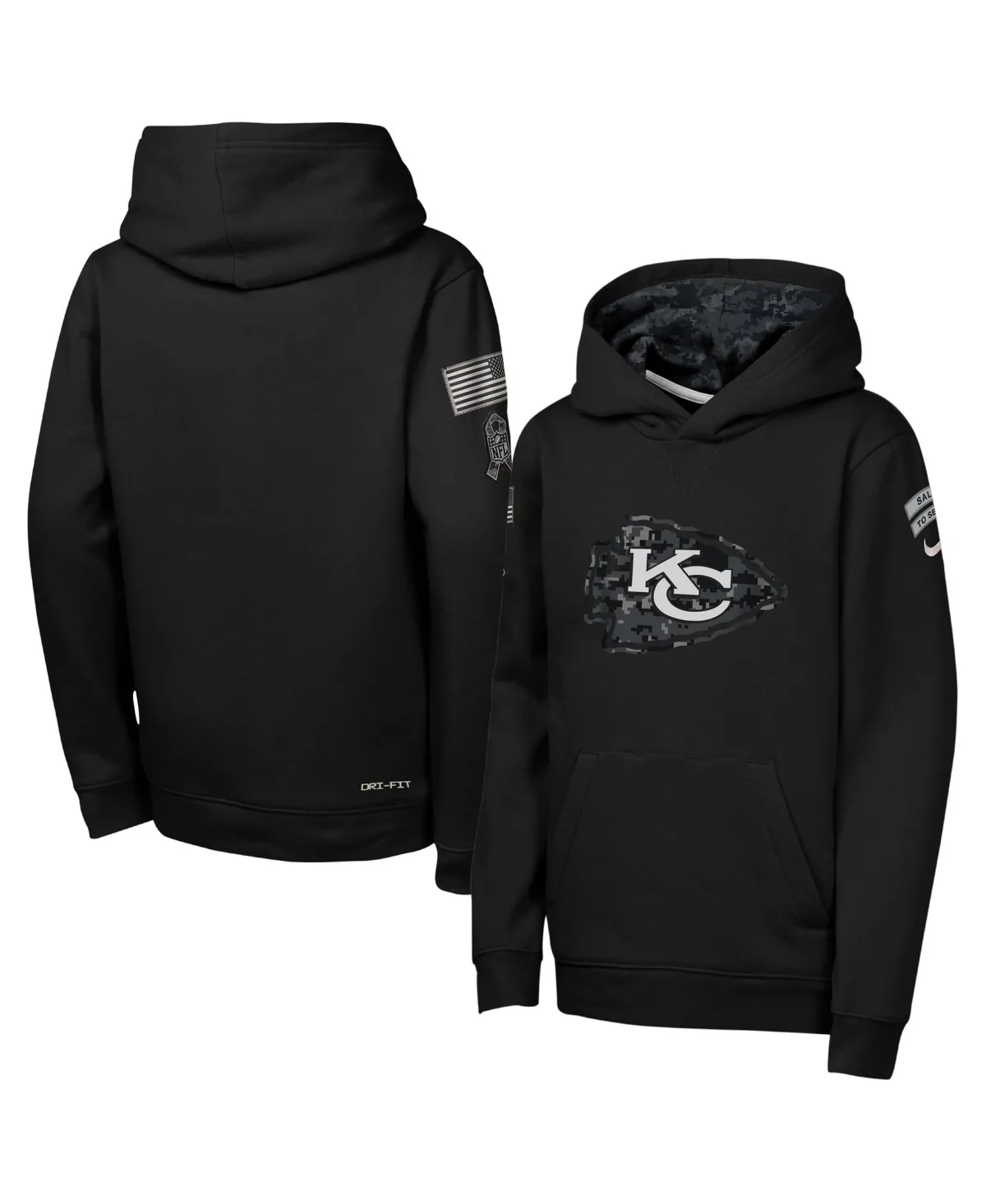 Kansas City Chiefs 2026 Salute to Service Club Fleece Pullover Hoodie by Nike