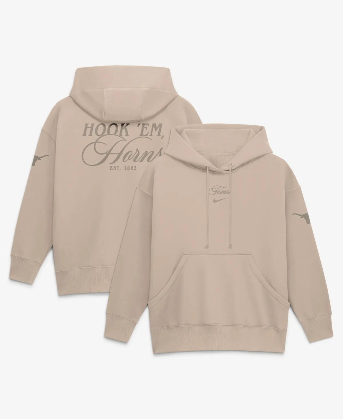 Texas Longhorns Neutral Stance Phoenix Fleece Oversized Hoodie by Nike