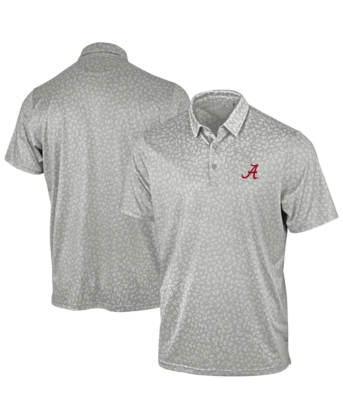 Alabama Crimson Tide Mono Floral Polo Shirt