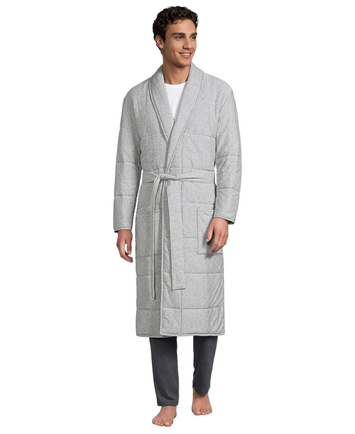Quilted Shawl Collar Robe by Lands' End