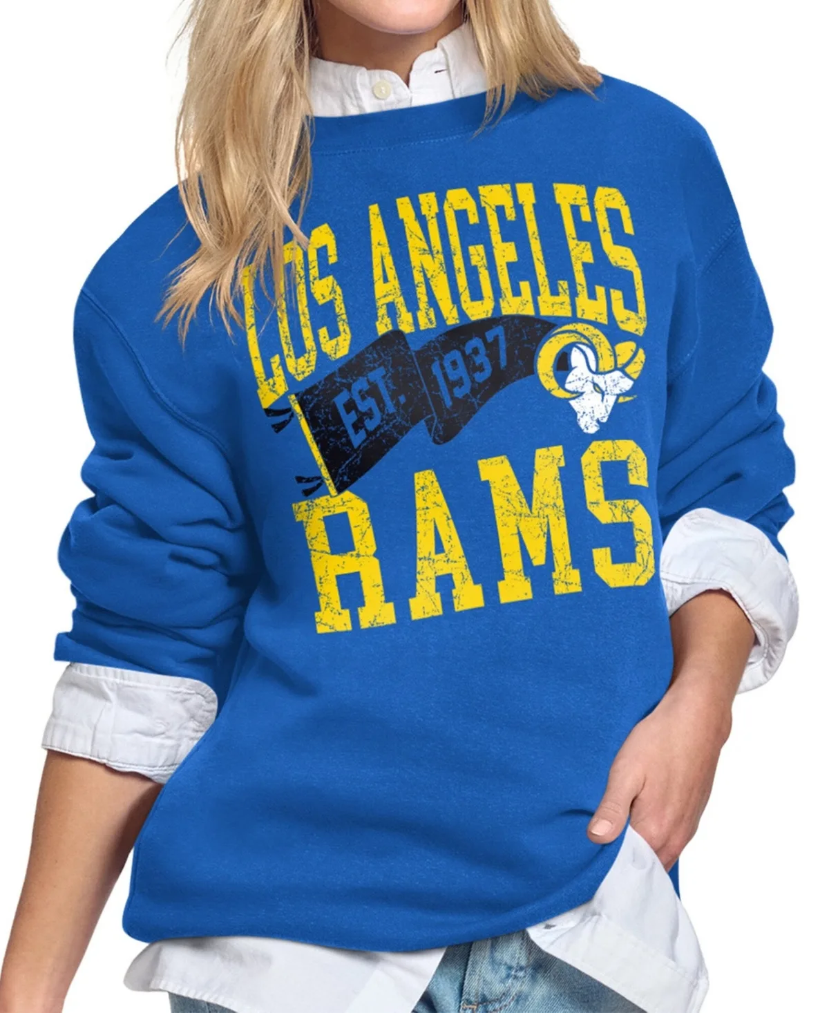 Los Angeles Rams Pennant Fleece Sweatshirt