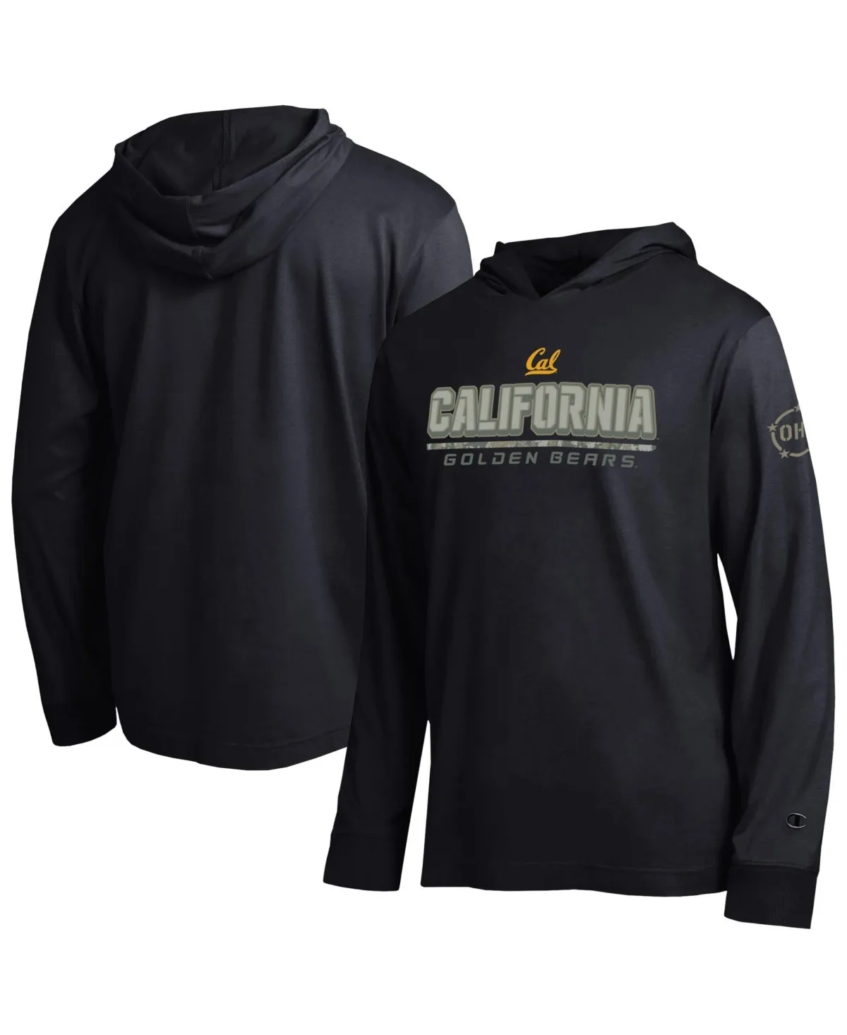 Cal Bears Operation Hat Trick Camo Script Hooded Long-Sleeve T-Shirt by Champion