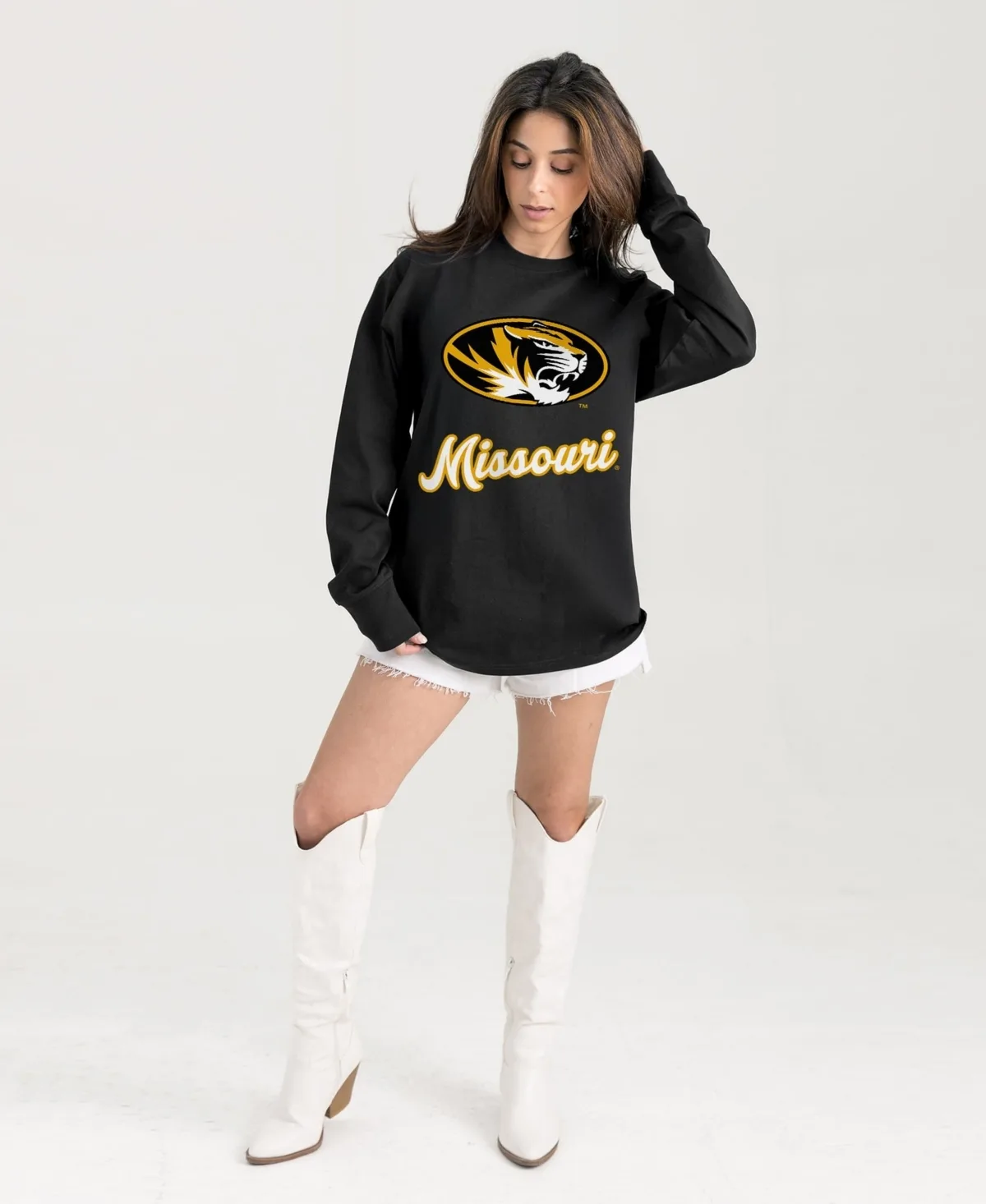 Missouri Tigers Oversized Honor Roll Long-Sleeve T-Shirt