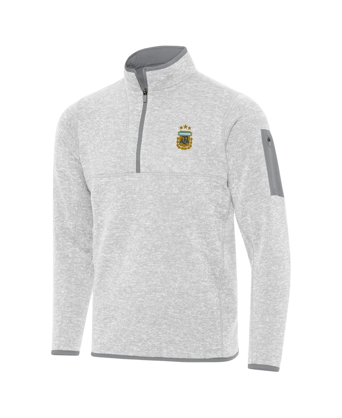 Argentina National Team Fortune Quarter-Zip Pullover Sweatshirt by Antigua