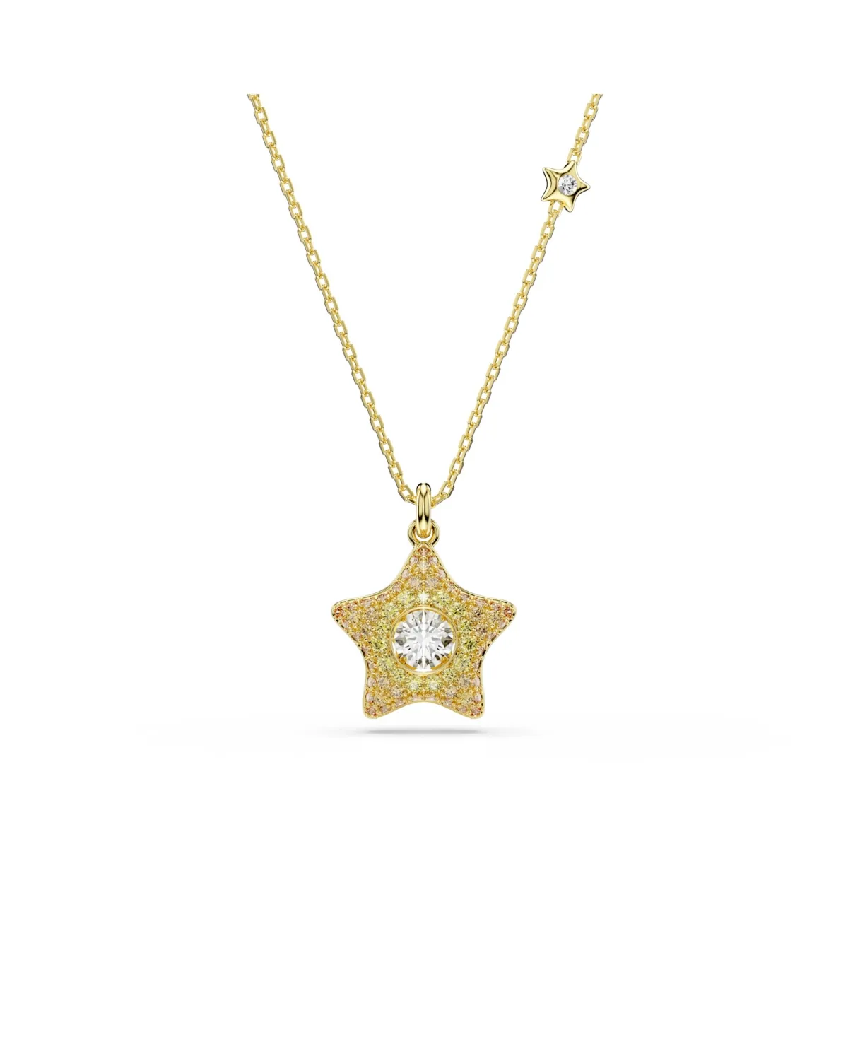 Crystal Gold-Tone Star Pendant Necklace by Swarovski