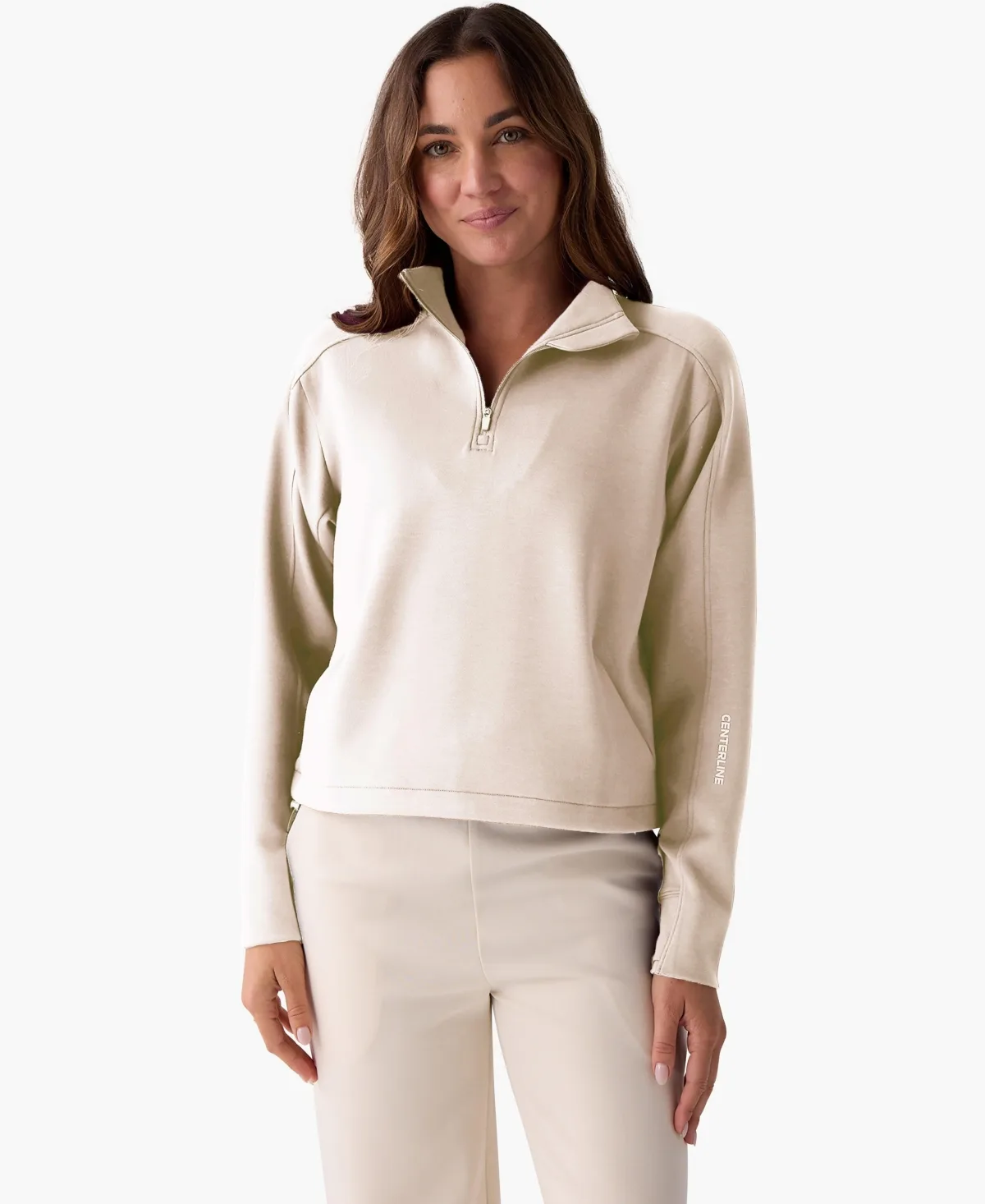 Apres Quarter-Zip Mock-Neck Sweatshirt by Centerline Athletics