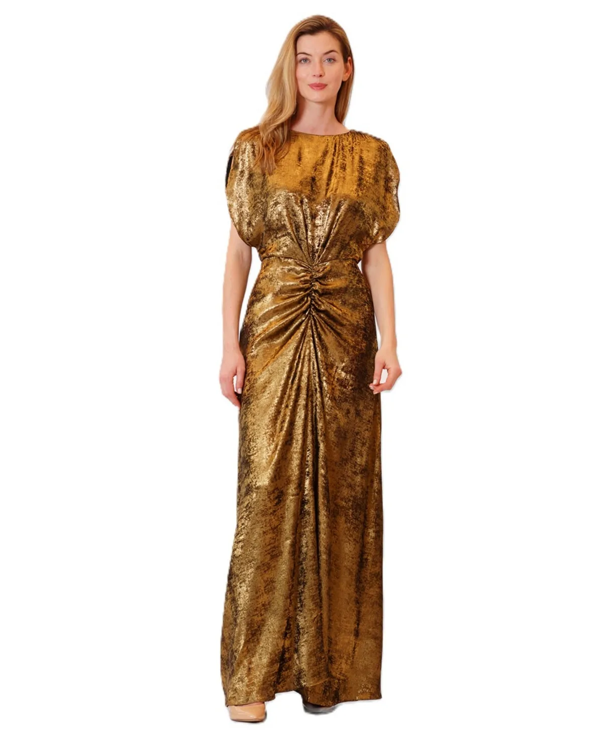 Julia Jordan Flutter Sleeve Boat Neck Dress by Jordan