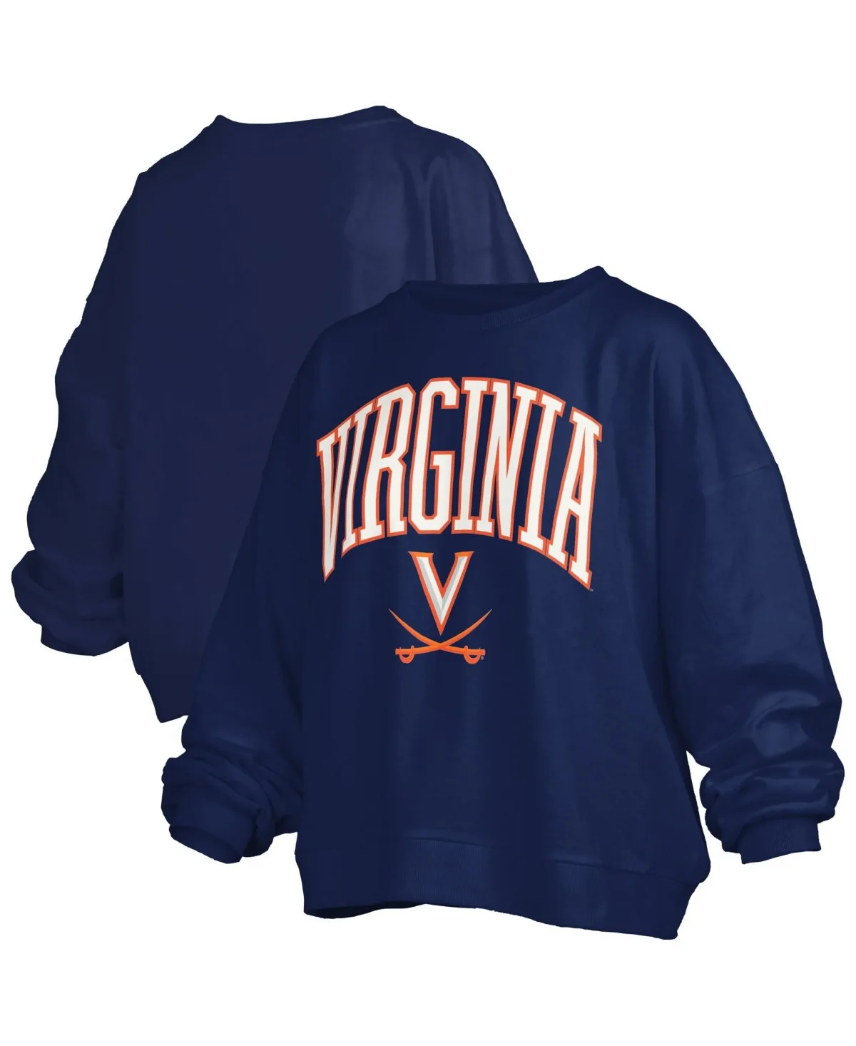 Virginia Cavaliers Oversized Janise Arch Over Logo Fleece Sweatshirt