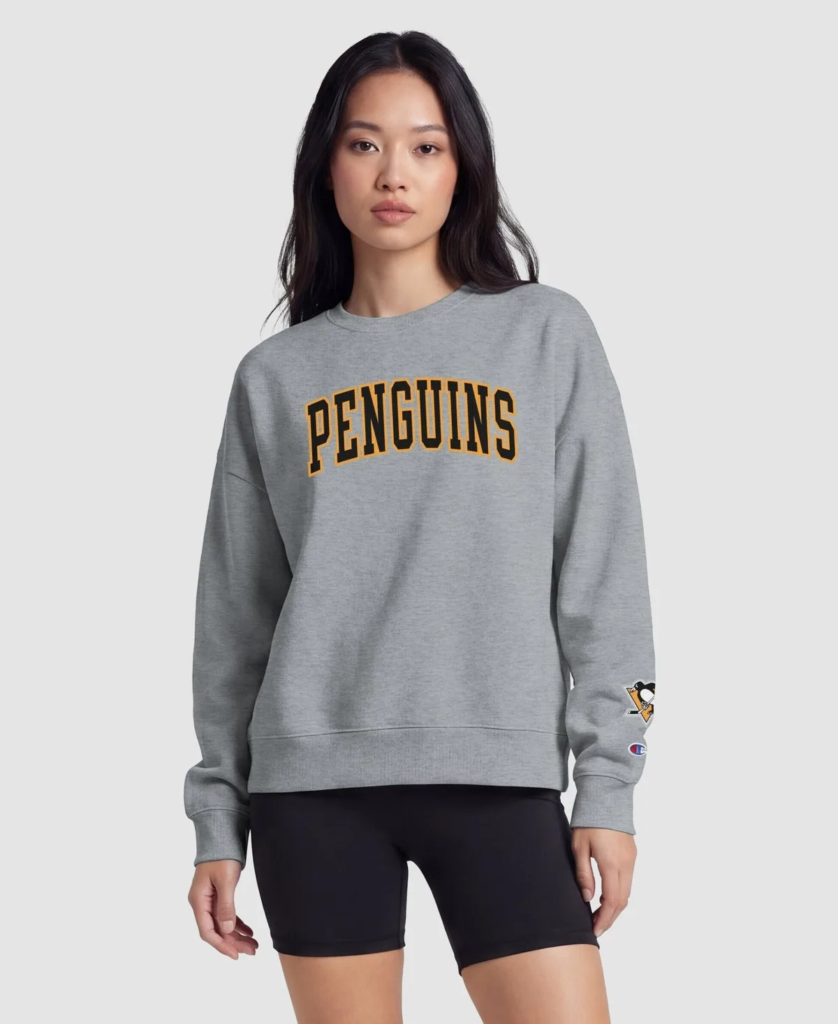 Pittsburgh Penguins Applique Crewneck Sweatshirt