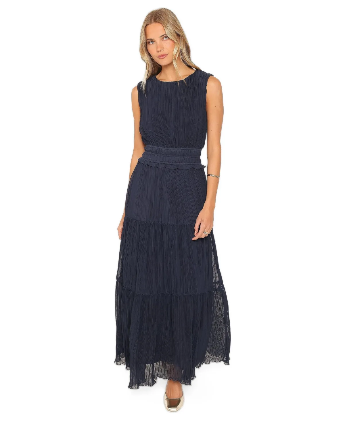 Maven Plisse Sleeveless Maxi Dress by Petal and Pup