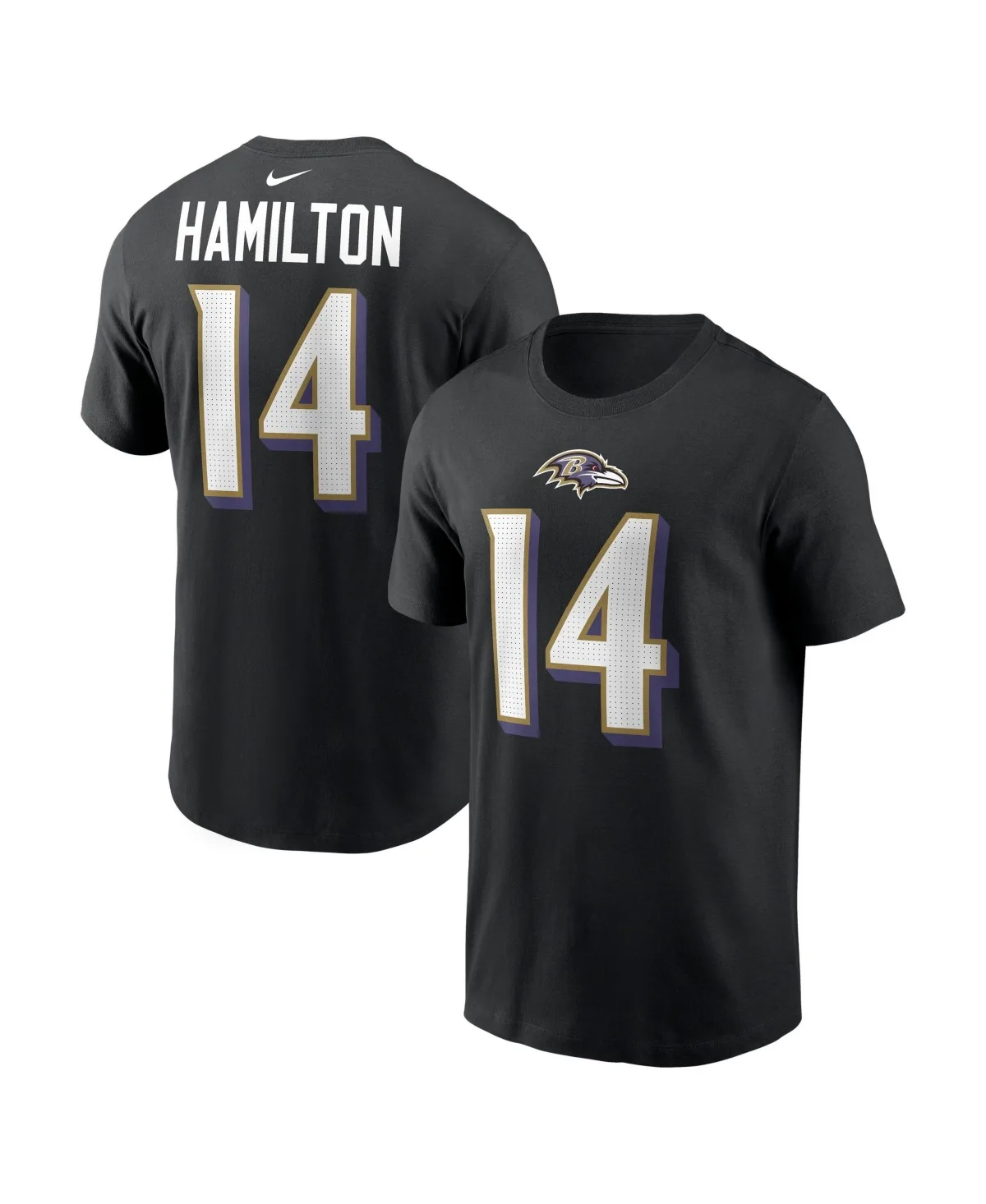 Kyle Hamilton Baltimore Ravens Name & Number T-Shirt by Nike