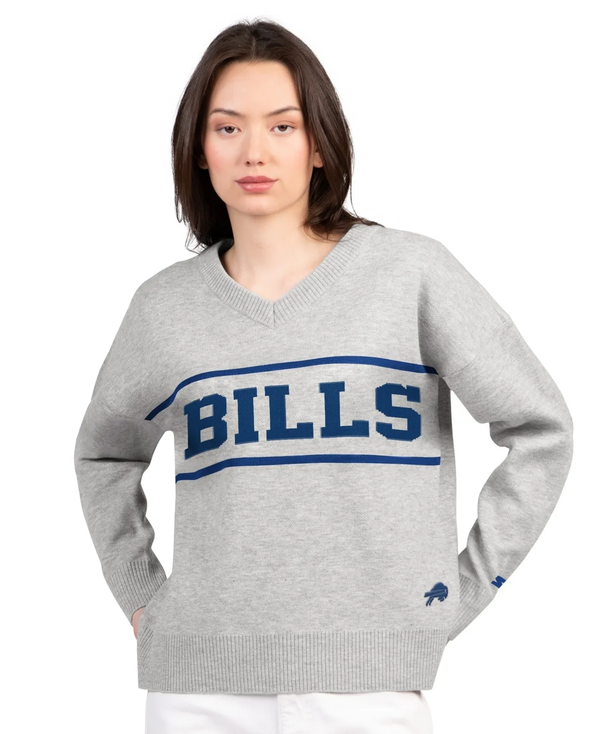 Buffalo Bills Best Shot V-Neck Sweater by Starter