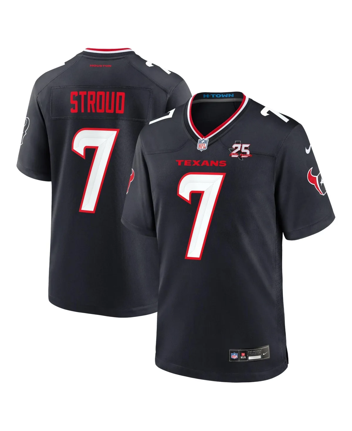 C.j. Stroud Houston Texans Team 25th Season Game Jersey by Nike