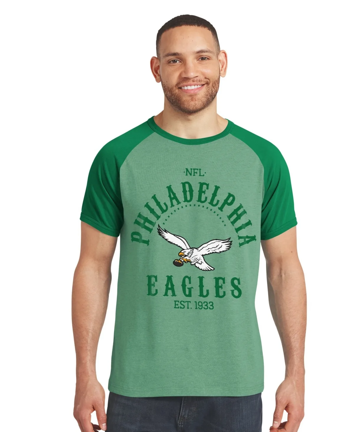 Darius Rucker Collection by Fanatics Philadelphia Eagles Raglan T-Shirt by Fanatics
