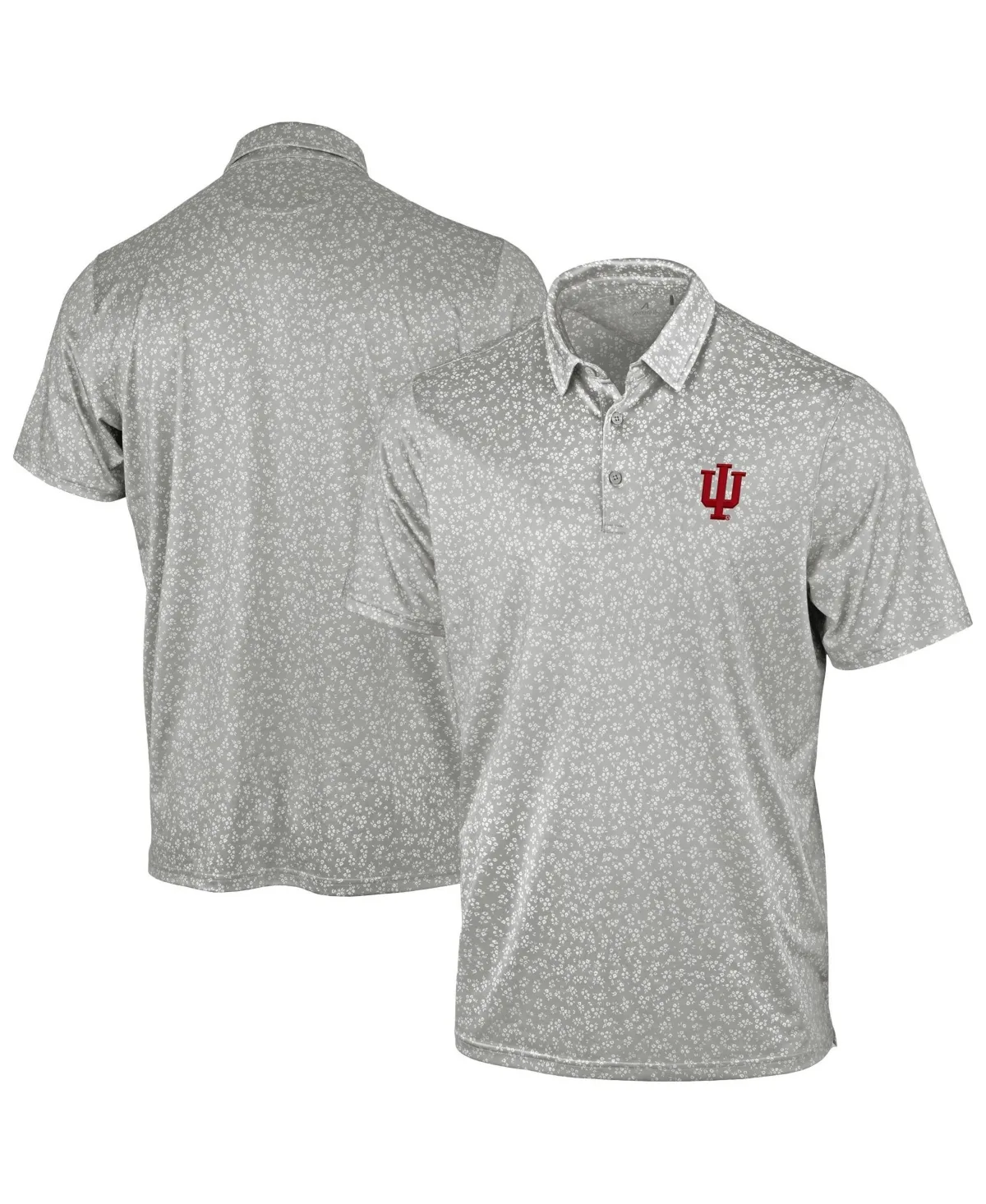 Indiana Hoosiers Mono Floral Polo Shirt