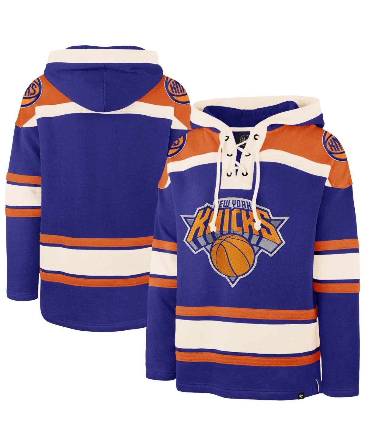 New York Knicks Lacer Hoodie by 47 Brand