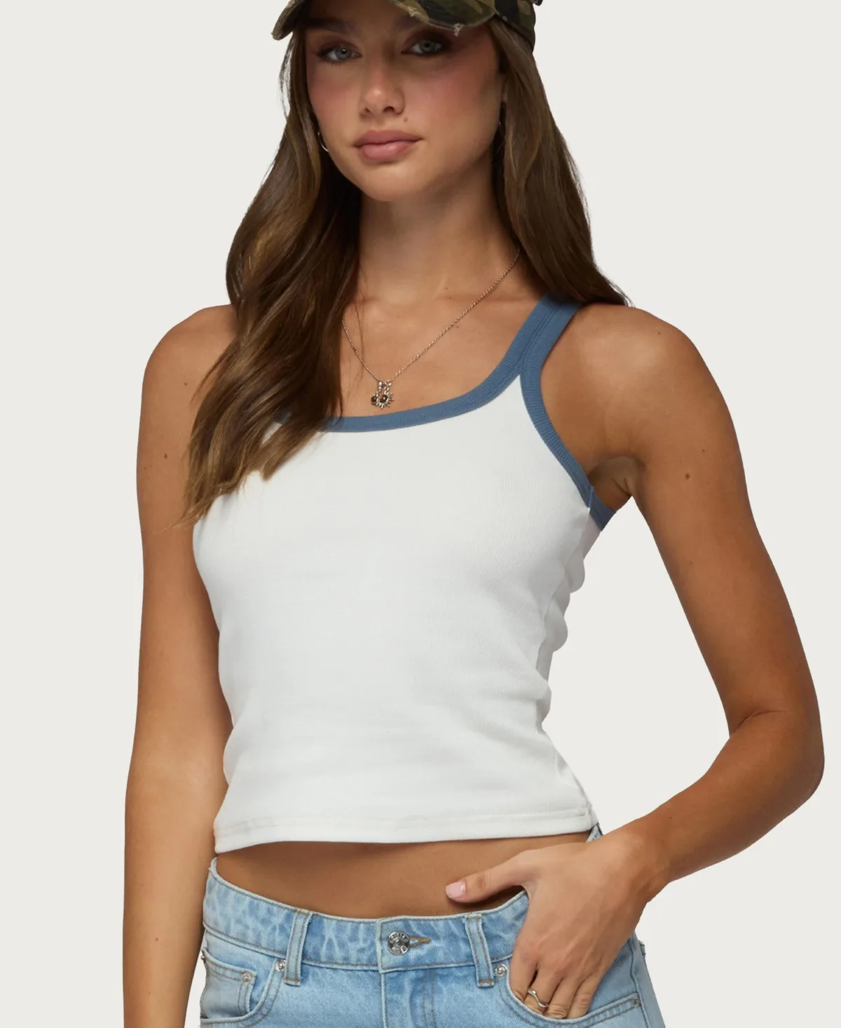 Eida Ribbed Scoop Neck Tank Top
