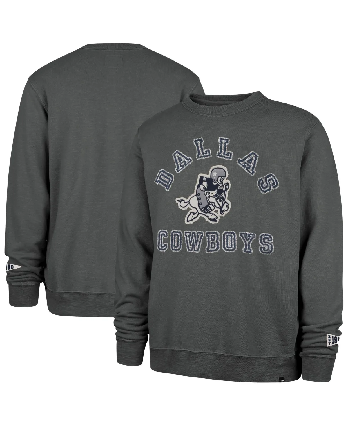 Dallas Cowboys Calderwood Well Worn French Terry Sweatshirt by 47 Brand