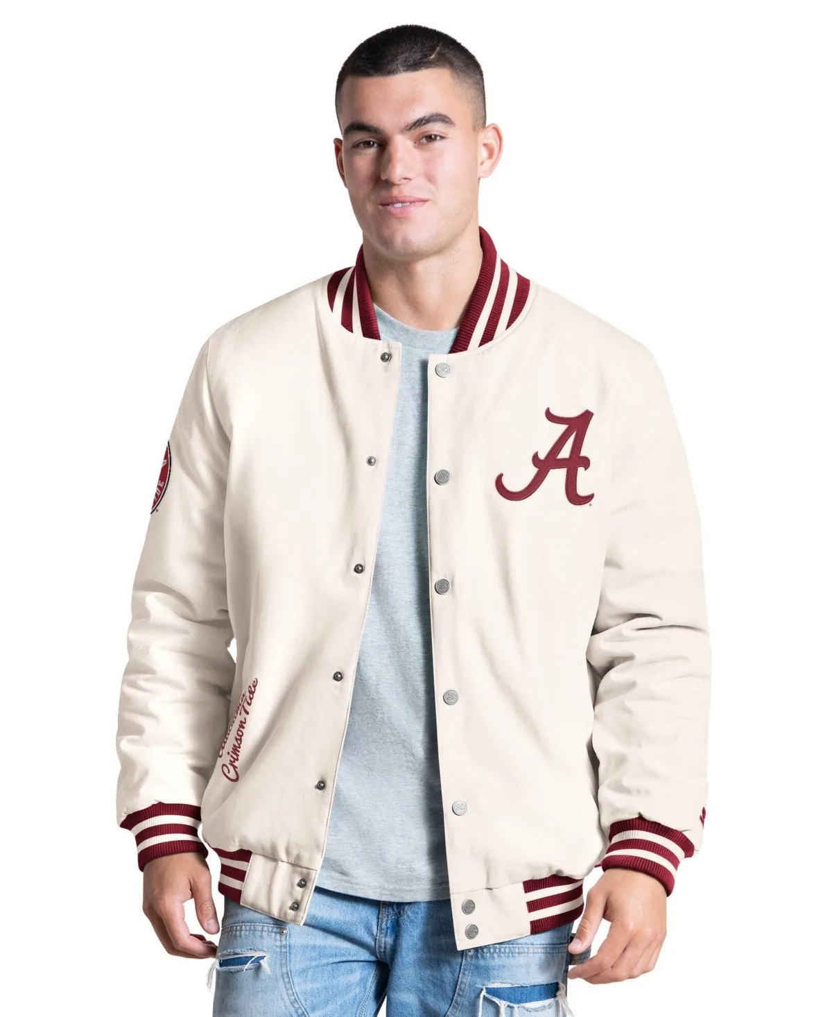 Alabama Crimson Tide Spectator Varsity Full Snap Jacket by Starter