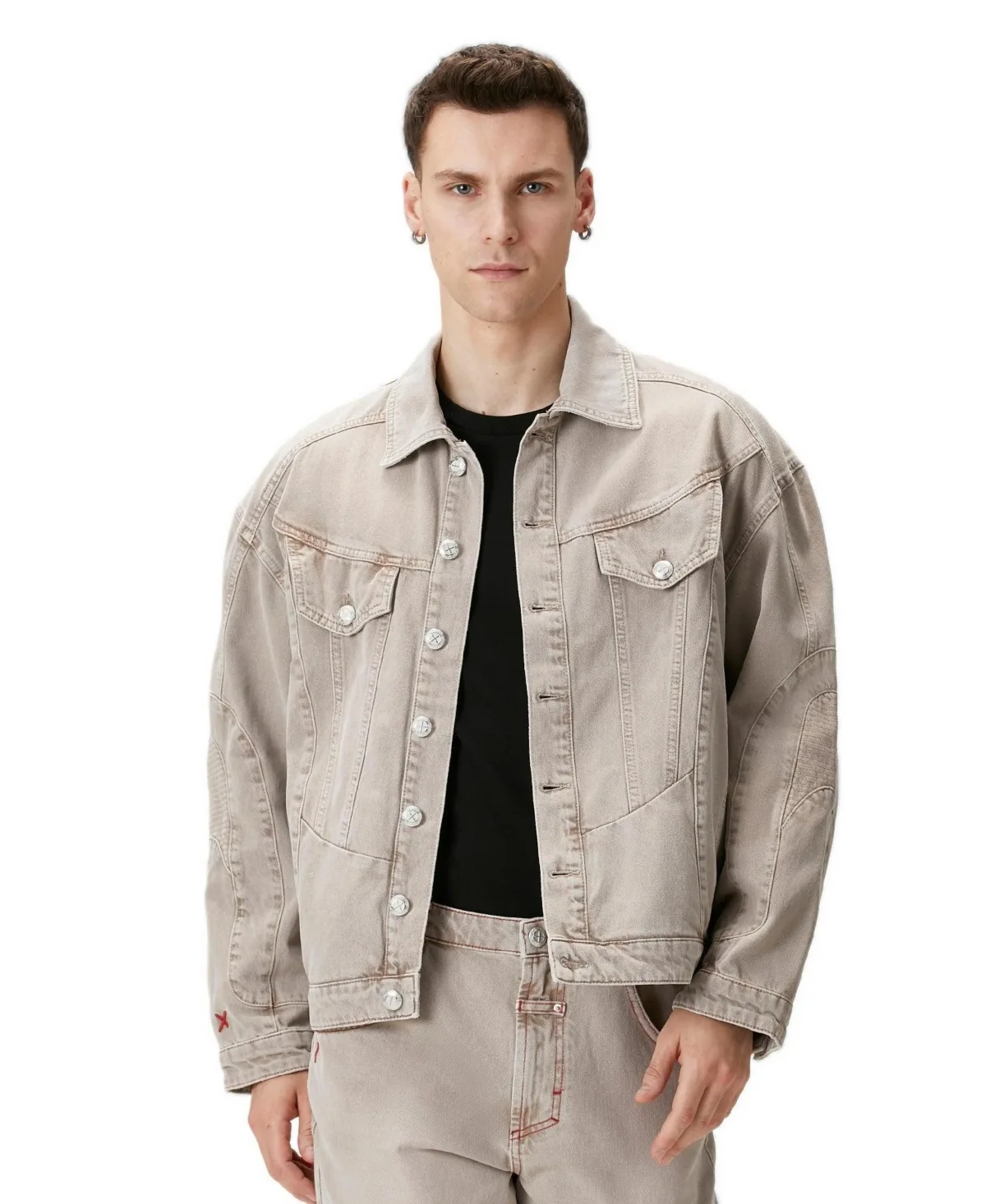 Faded Wash Classic Fit Denim Jacket by Pcfg